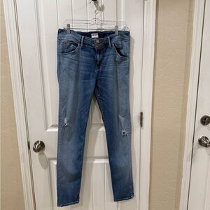 Hudson Jeans Women's Distressed Skinny Jeans - Blue